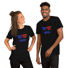 Load image into Gallery viewer, 'True American Mustache' Short-Sleeve Unisex T-Shirt