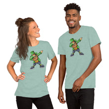 Load image into Gallery viewer, 'Dabbing Leprechaun Green St. Patrick's Day' Short-Sleeve Unisex T-Shirt