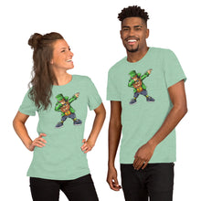 Load image into Gallery viewer, 'Dabbing Leprechaun Green St. Patrick's Day' Short-Sleeve Unisex T-Shirt