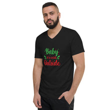 Load image into Gallery viewer, 'Baby It's Cold Outside' Unisex Short Sleeve V-Neck T-Shirt