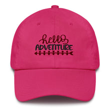Load image into Gallery viewer, 'Hello Adventure' Made in USA Cotton Cap