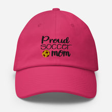 Load image into Gallery viewer, ‘Proud Soccer Mom’ Made In USA Cotton Cap