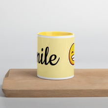 Load image into Gallery viewer, 'Smile' Mug with Yellow Color Inside