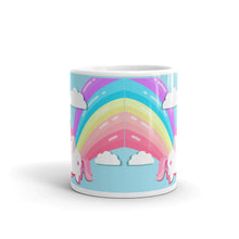 Load image into Gallery viewer, 'Unicorn Rainbow Power' Blue Glossy Mug