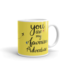 Load image into Gallery viewer, 'You Are My Favorite Adventure Yellow Travel' Mug