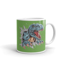 Load image into Gallery viewer, 'Dinosaur T-Rex' Green Mug
