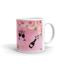 Load image into Gallery viewer, 'Will You Be My Bridesmaid?' Pink With Flowers Glossy Mug