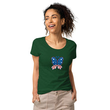 Load image into Gallery viewer, 'Butterfly In The USA' Women’s Organic T-Shirt