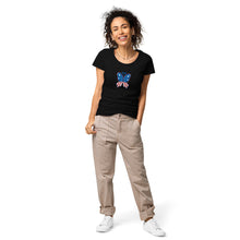 Load image into Gallery viewer, 'Butterfly In The USA' Women’s Organic T-Shirt