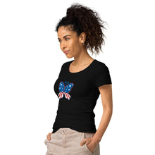 Load image into Gallery viewer, 'Butterfly In The USA' Women’s Organic T-Shirt