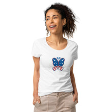 Load image into Gallery viewer, 'Butterfly In The USA' Women’s Organic T-Shirt