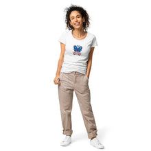 Load image into Gallery viewer, 'Butterfly In The USA' Women’s Organic T-Shirt