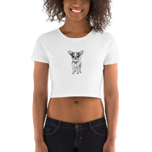 Load image into Gallery viewer, 'Puppy Love Chihuahua' Women’s Crop Tee