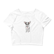 Load image into Gallery viewer, 'Puppy Love Chihuahua' Women’s Crop Tee