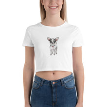 Load image into Gallery viewer, 'Puppy Love Chihuahua' Women’s Crop Tee