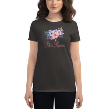 Load image into Gallery viewer, 'Pastel Flower Bouquet' Women's Short Sleeve T-Shirt