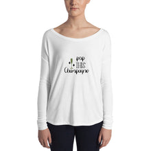 Load image into Gallery viewer, ‘Pop This Champagne’ Ladies' Long Sleeve Tee