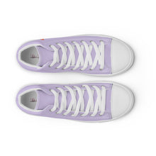 Load image into Gallery viewer, 'I'm Sorry I Can't - At The Gym' Women’s Purple High Top Canvas Shoes