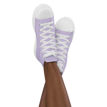 Load image into Gallery viewer, 'I'm Sorry I Can't - At The Gym' Women’s Purple High Top Canvas Shoes