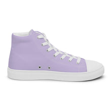 Load image into Gallery viewer, 'I'm Sorry I Can't - At The Gym' Women’s Purple High Top Canvas Shoes