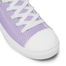 Load image into Gallery viewer, 'I'm Sorry I Can't - At The Gym' Women’s Purple High Top Canvas Shoes