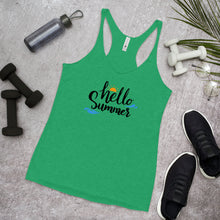 Load image into Gallery viewer, 'Hello Summer' Women's Racerback Tank