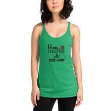 Load image into Gallery viewer, 'Runs On Coffee & Red Wine' Women's Racerback Tank