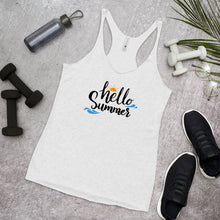 Load image into Gallery viewer, 'Hello Summer' Women's Racerback Tank
