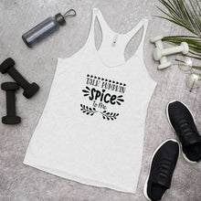 Load image into Gallery viewer, 'Talk Pumpkin Spice To Me' Women's Racerback Tank