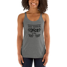 Load image into Gallery viewer, 'Talk Pumpkin Spice To Me' Women's Racerback Tank