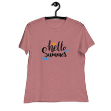Load image into Gallery viewer, 'Hello Summer' Women's Relaxed T-Shirt