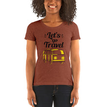 Load image into Gallery viewer, 'Let's Go Travel' Ladies' short sleeve t-shirt