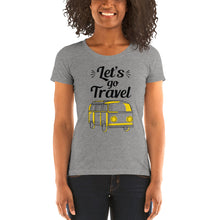 Load image into Gallery viewer, 'Let's Go Travel' Ladies' short sleeve t-shirt