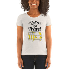 Load image into Gallery viewer, 'Let's Go Travel' Ladies' short sleeve t-shirt