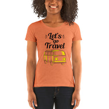 Load image into Gallery viewer, 'Let's Go Travel' Ladies' short sleeve t-shirt
