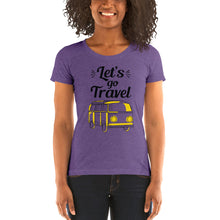 Load image into Gallery viewer, 'Let's Go Travel' Ladies' short sleeve t-shirt