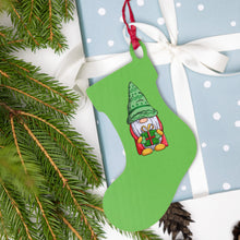 Load image into Gallery viewer, Holiday Gnome Green Wooden Ornaments