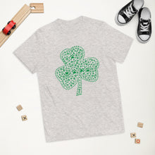 Load image into Gallery viewer, 'Paw Leaf Clover' Youth unisex jersey t-shirt