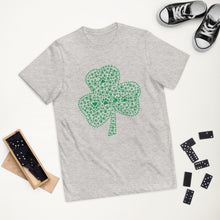 Load image into Gallery viewer, 'Paw Leaf Clover' Youth unisex jersey t-shirt