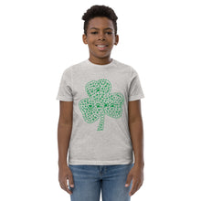 Load image into Gallery viewer, 'Paw Leaf Clover' Youth unisex jersey t-shirt
