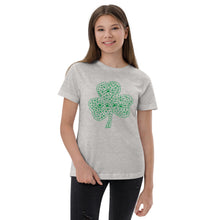 Load image into Gallery viewer, 'Paw Leaf Clover' Youth unisex jersey t-shirt