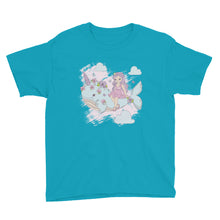 Load image into Gallery viewer, 'Narwhal Unicorn Whale Princess' Youth Short Sleeve T-Shirt