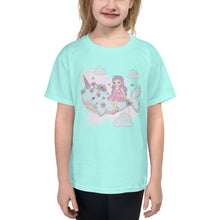 Load image into Gallery viewer, 'Narwhal Unicorn Whale Princess' Youth Short Sleeve T-Shirt
