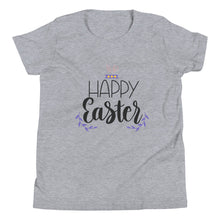 Load image into Gallery viewer, 'Happy Easter' Unisex Youth Short Sleeve T-Shirt