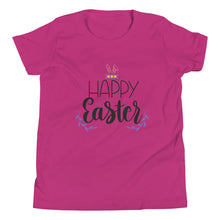 Load image into Gallery viewer, 'Happy Easter' Unisex Youth Short Sleeve T-Shirt