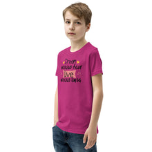Load image into Gallery viewer, 'Dream Without Fear Live Without Limits' Unisex Youth Short Sleeve T-Shirt