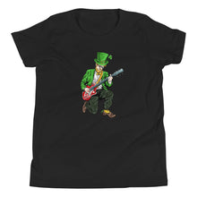 Load image into Gallery viewer, 'Rock On Leprechaun' Unisex Youth Short Sleeve T-Shirt