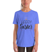 Load image into Gallery viewer, 'Happy Easter' Unisex Youth Short Sleeve T-Shirt