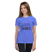 Load image into Gallery viewer, 'Happy Easter' Unisex Youth Short Sleeve T-Shirt