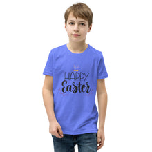 Load image into Gallery viewer, 'Happy Easter' Unisex Youth Short Sleeve T-Shirt